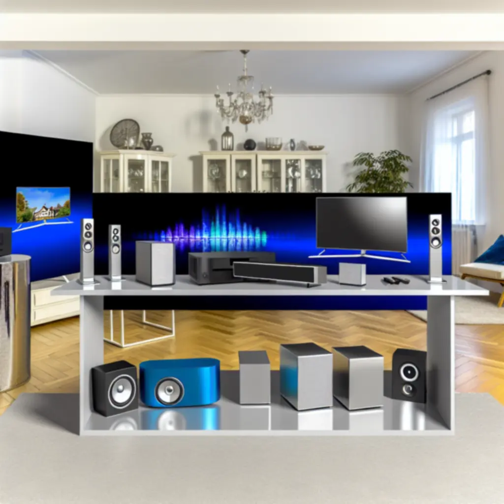 Zestaw popularnej elektroniki domowej w nowoczesnym polskim wnętrzu