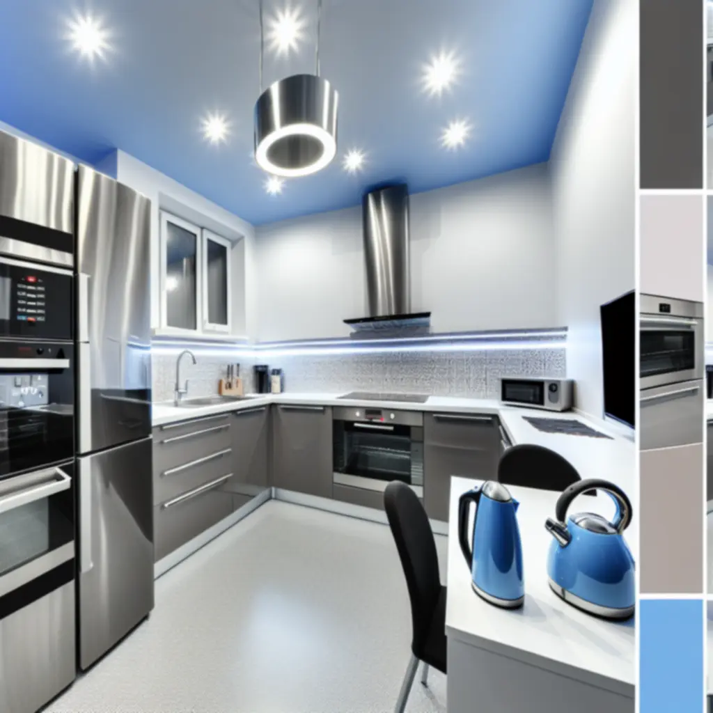 Nowoczesne sprzęty kuchenne Falcon Main Limited w jasnej, polskiej kuchni