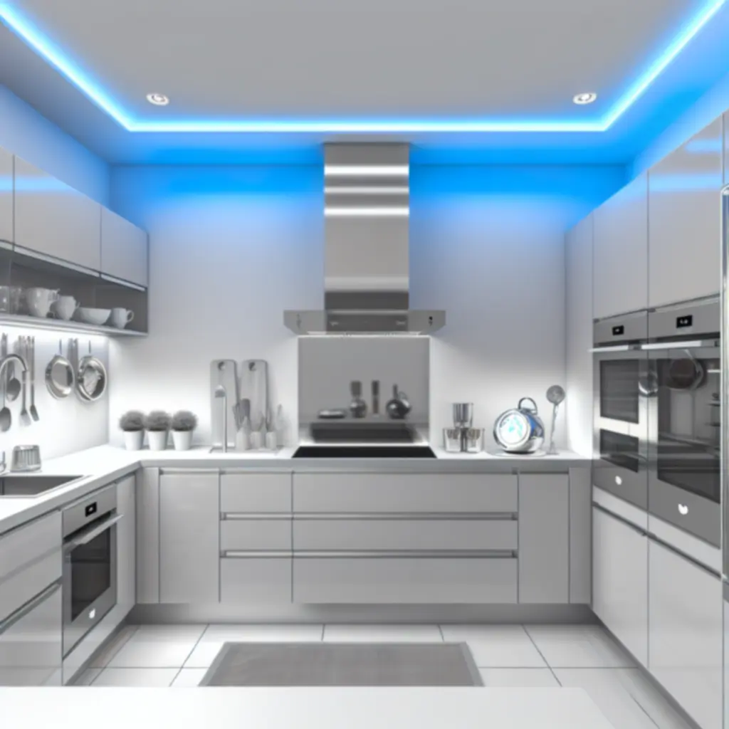 Nowoczesny piekarnik i płyta indukcyjna w zabudowie kuchennej